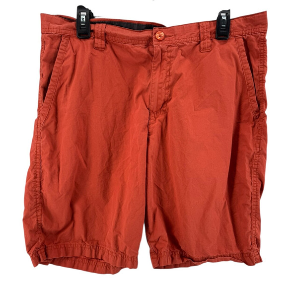 Columbia Men's Orange Washed Out Shorts Size 34 Inseam 10inch - Picture 1 of 4